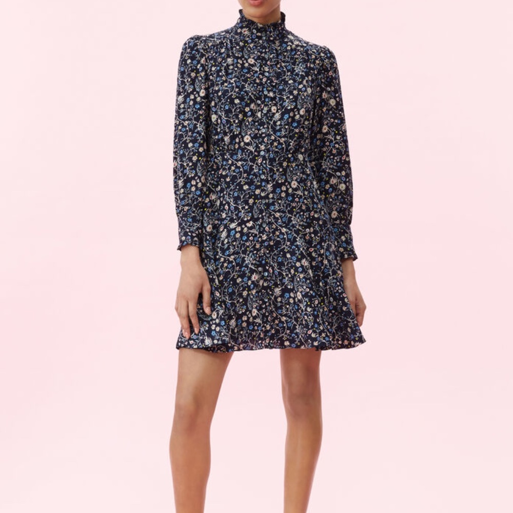 Rebecca Taylor Vivianna Silk Shirtfront Dress NWT